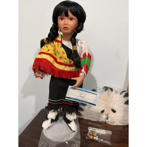 Ashton-Drake Native American Indian Princess Doll "Butterfly Dancer" Porcelain - Picture 1 of 14